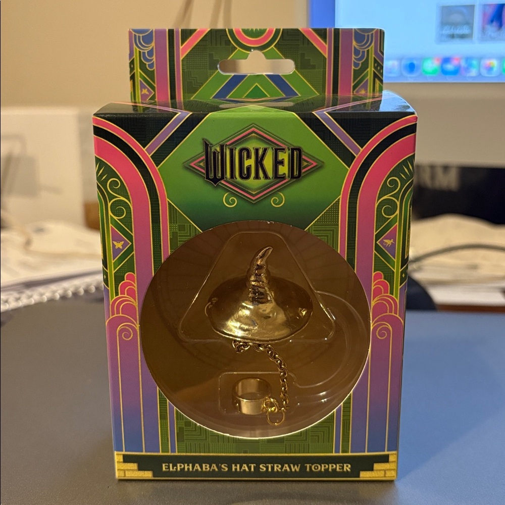 Char Charms Wicked Elphaba's Hat StrawTopper For Stanley Tumblers